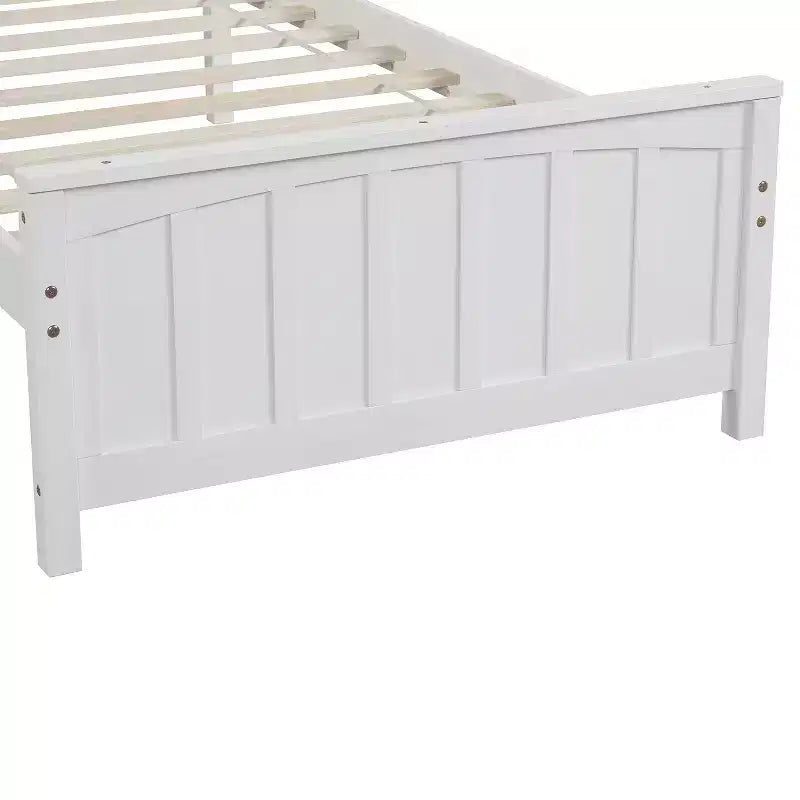 Letto matrimoniale con piattaforma grigio/bianco con testiera e pediera – Posti letto 1