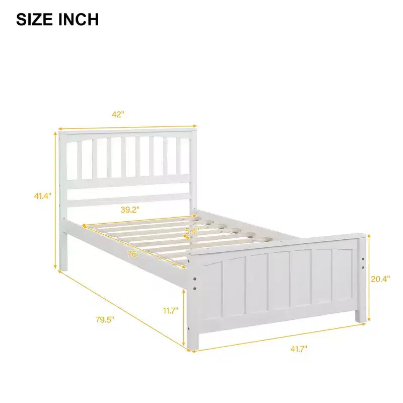 Letto matrimoniale con piattaforma grigio/bianco con testiera e pediera – Posti letto 1