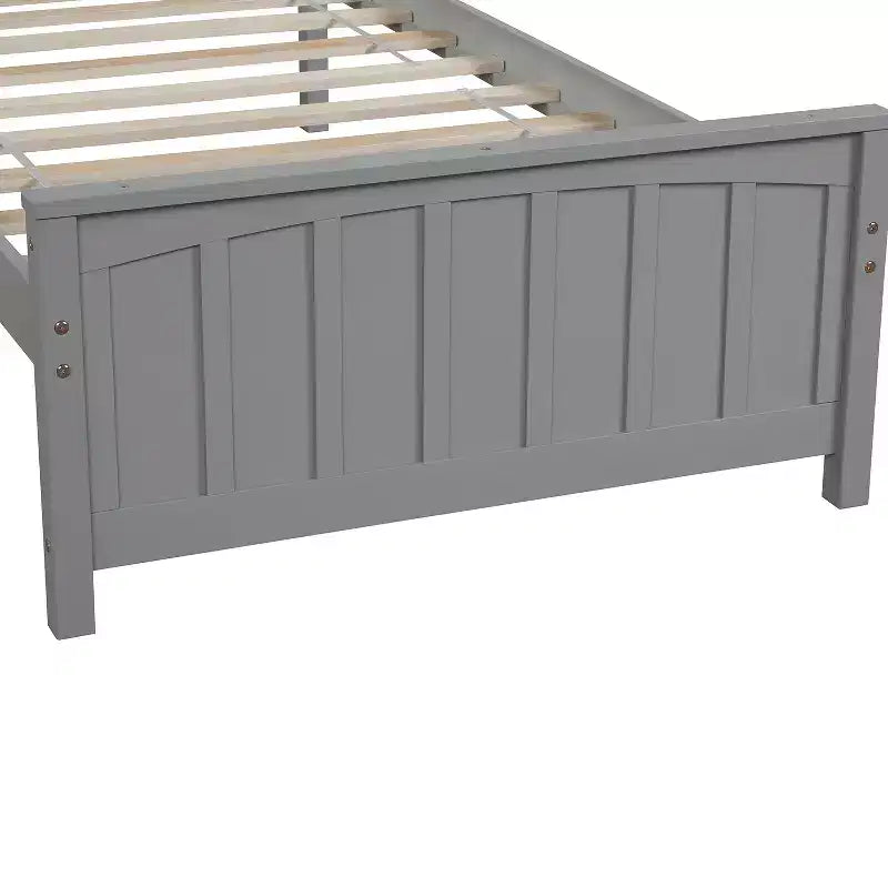 Letto matrimoniale con piattaforma grigio/bianco con testiera e pediera – Posti letto 1