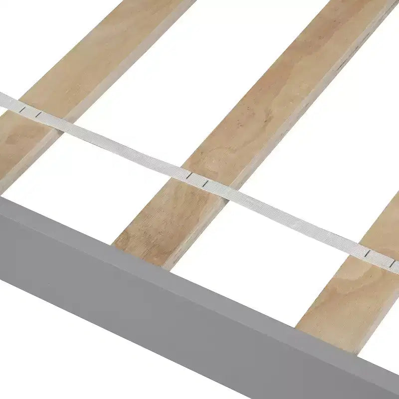 Letto matrimoniale con piattaforma grigio/bianco con testiera e pediera – Posti letto 1