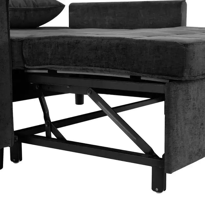 Divano letto a due posti convertibile, 2 posti | Beige / Nero / Blu / Marrone / Grigio / Verde | Porte USB e tasche laterali