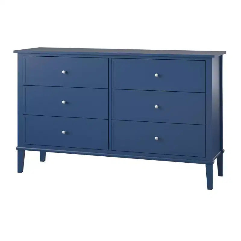 Cassettiera a 6 cassetti grigio/blu navy – Montaggio a 2 persone
