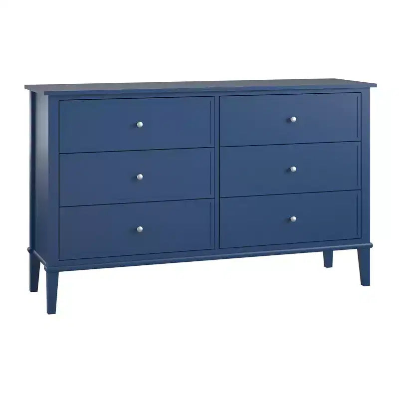 Cassettiera a 6 cassetti grigio/blu navy – Montaggio a 2 persone