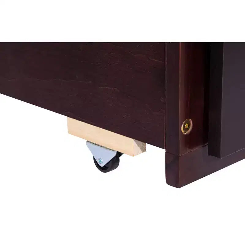 Letto gemello grigio/bianco con letto estraibile e 3 cassetti, per 2 persone