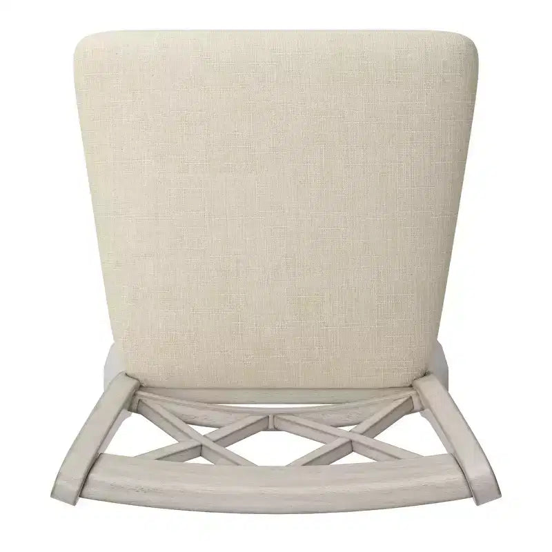 Sgabello da bancone con schienale a X anticato grigio/bianco/rosso bacca, senza braccioli, 1 posto