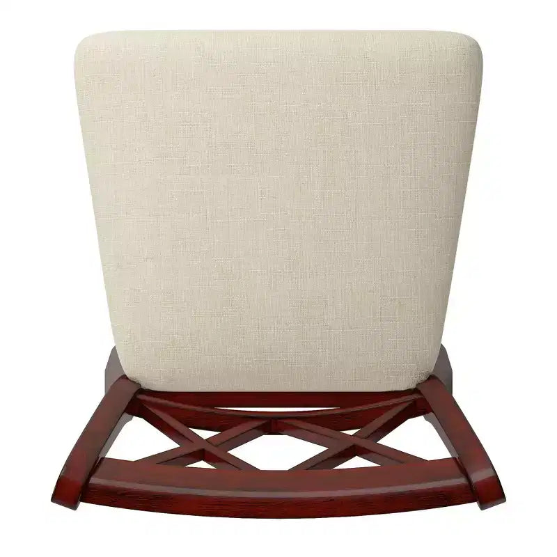 Sgabello da bancone con schienale a X anticato grigio/bianco/rosso bacca, senza braccioli, 1 posto