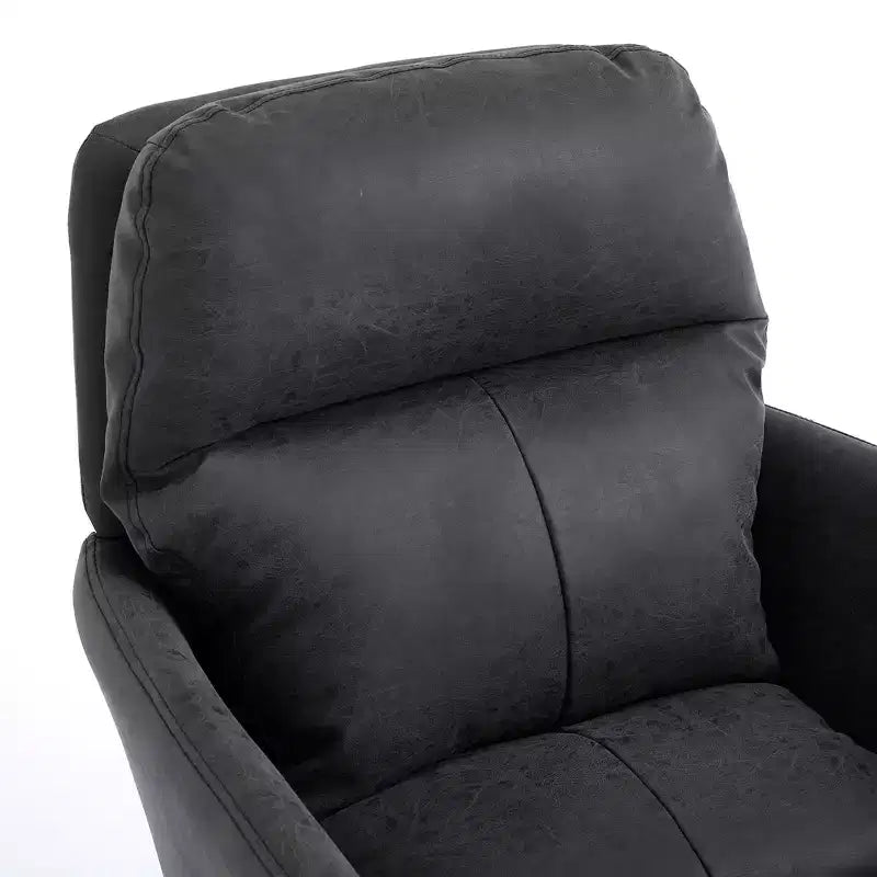 Sedia da Ufficio in Ecopelle, Altezza Regolabile, Braccioli Fissi – Nero/Marrone/Grigio/Verde/Rosa/Bianco, Posti a Sedere: 1