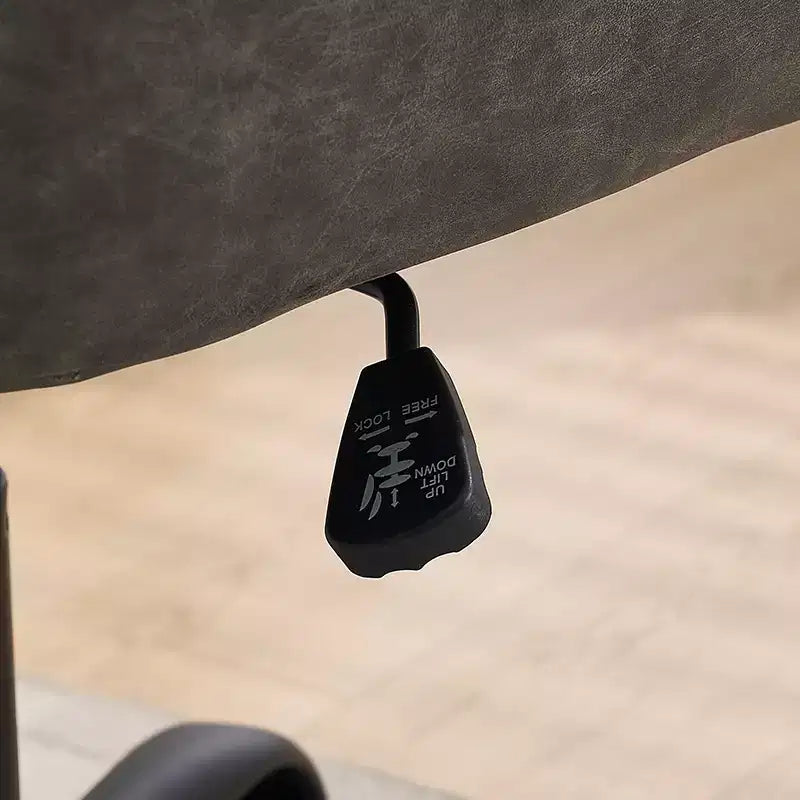 Sedia da Ufficio in Ecopelle, Altezza Regolabile, Braccioli Fissi – Nero/Marrone/Grigio/Verde/Rosa/Bianco, Posti a Sedere: 1