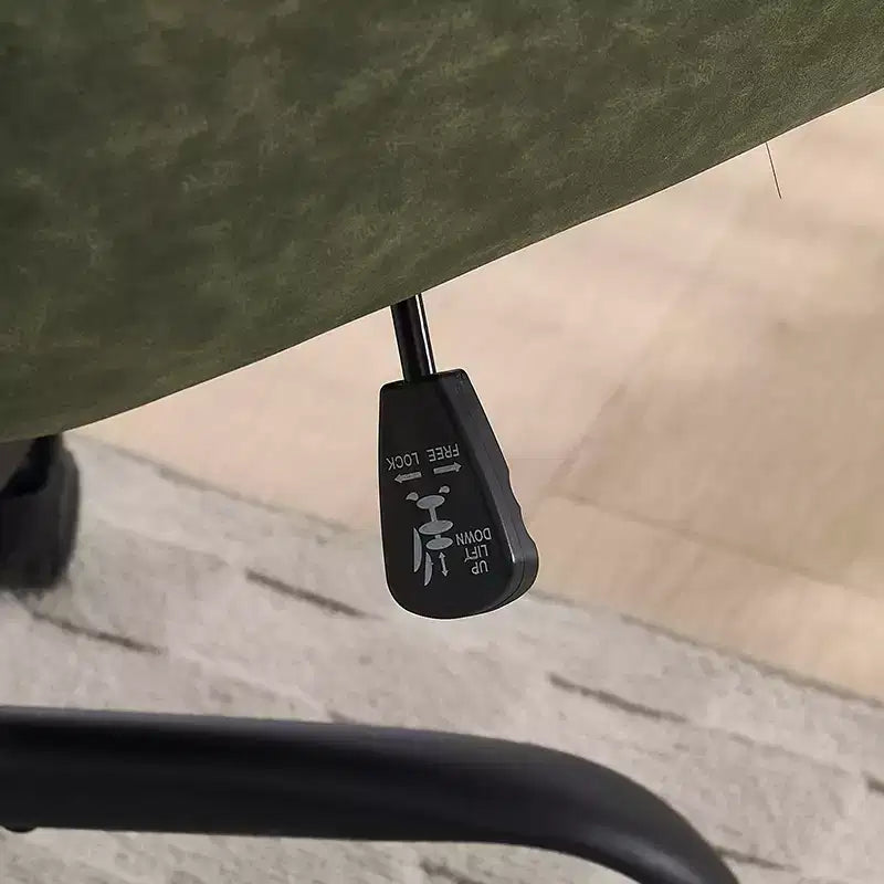 Sedia da Ufficio in Ecopelle, Altezza Regolabile, Braccioli Fissi – Nero/Marrone/Grigio/Verde/Rosa/Bianco, Posti a Sedere: 1