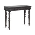 Kate and Laurel Patresa Carved Wood Console Table, 36x14x30, Dark Brown