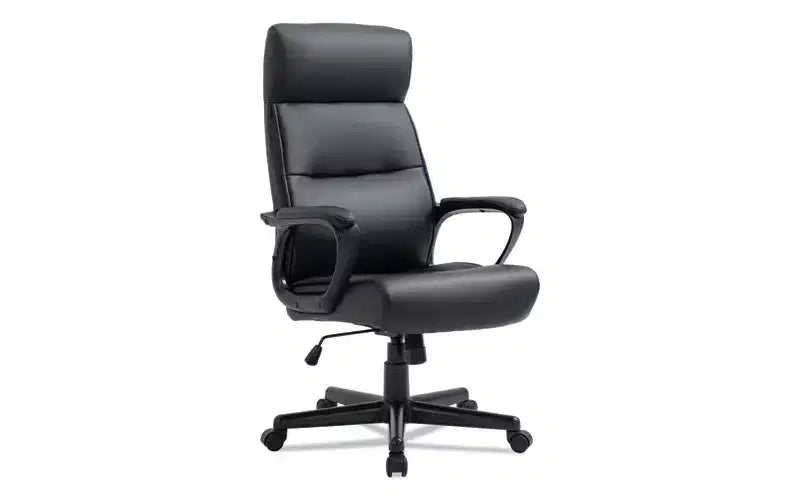 Alera Alera Oxnam Series High-Back Task Chair, Supports Up to 275 lbs, 17.56 to 21.38 Seat Height, Black Seat/Back, Black Base