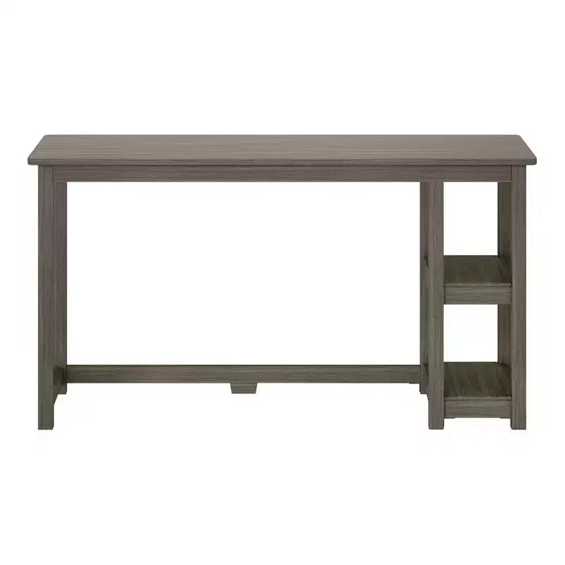 Scrivania per computer in legno con ripiani – Blu / Argilla / Grigio, Stile moderno, 1 persona