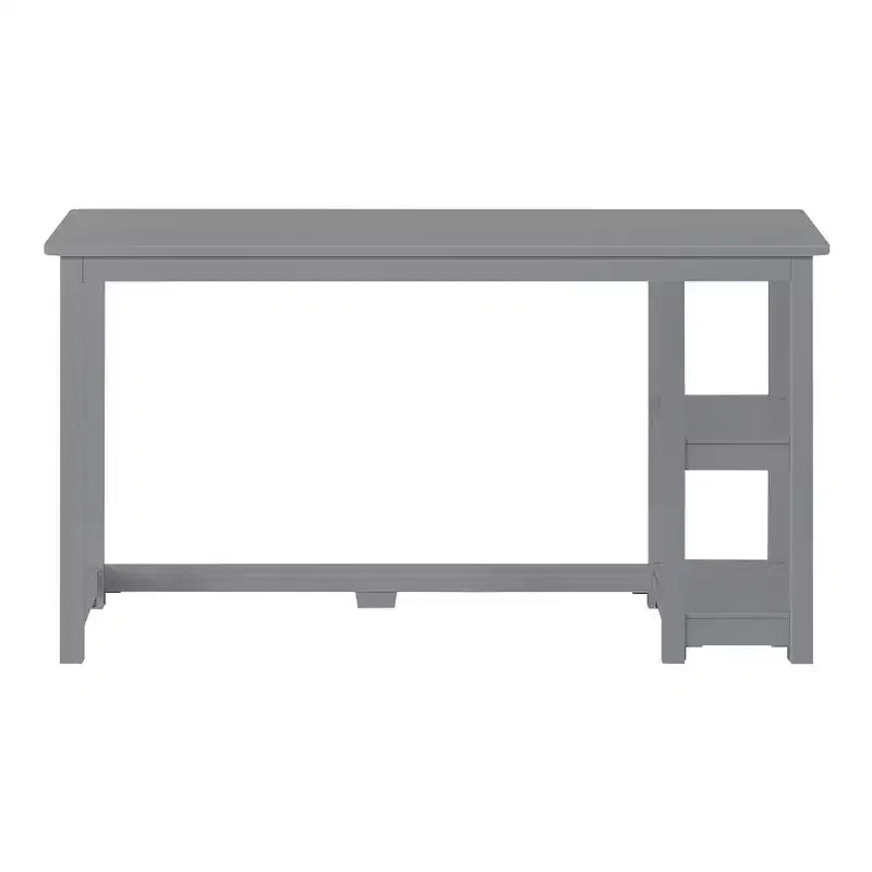 Scrivania per computer in legno con ripiani – Blu / Argilla / Grigio, Stile moderno, 1 persona
